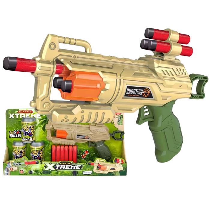 68-860 Όπλο με 6 Μαλακές Σφαίρες & Τενεκεδάκια 40x21x5cm χονδρική, Παιχνίδια χονδρική