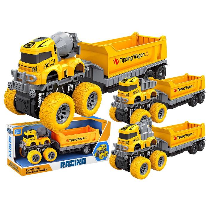 70-2362 Δομικό Friction με Ρυμούλκα 30x12x11cm χονδρική, Παιχνίδια χονδρική