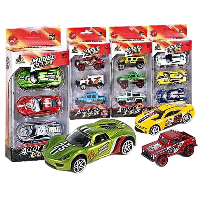 71-3341 Σετ 3 Οχήματα die Cast Metal Free Wheels 9x22x4.5cm χονδρική, Παιχνίδια χονδρική