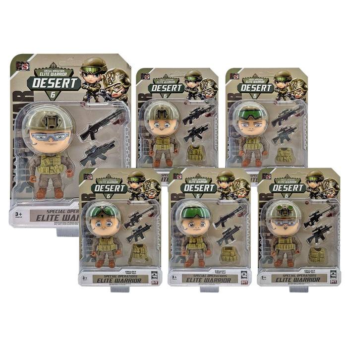 71-3583 Στρατιωτάκι Desert σε Καρτέλα 16x22x5cm χονδρική, Παιχνίδια χονδρική