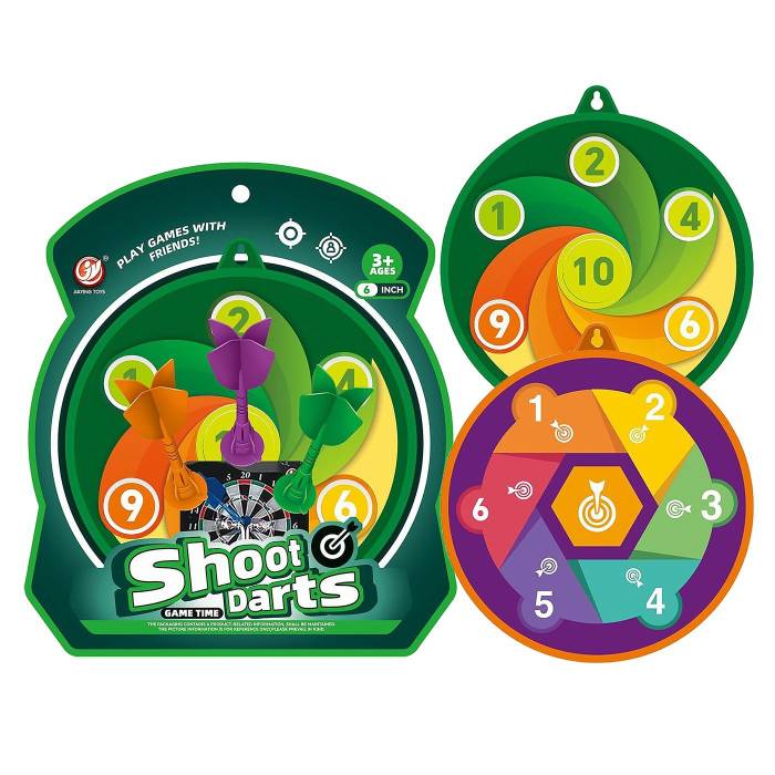 71-3590 Στόχος 15cm Διπλής Όψης με Βελάκια 19x22x3cm χονδρική, Παιχνίδια χονδρική