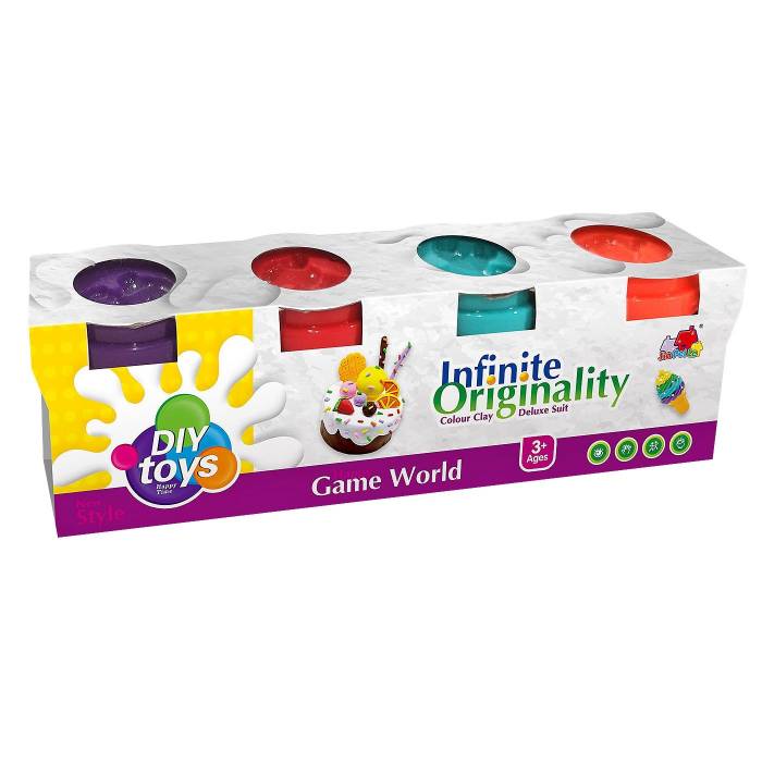 71-3631 Μπουκαλάκια Πηλός 4 Χρώματα 22x6x4cm χονδρική, Παιχνίδια χονδρική