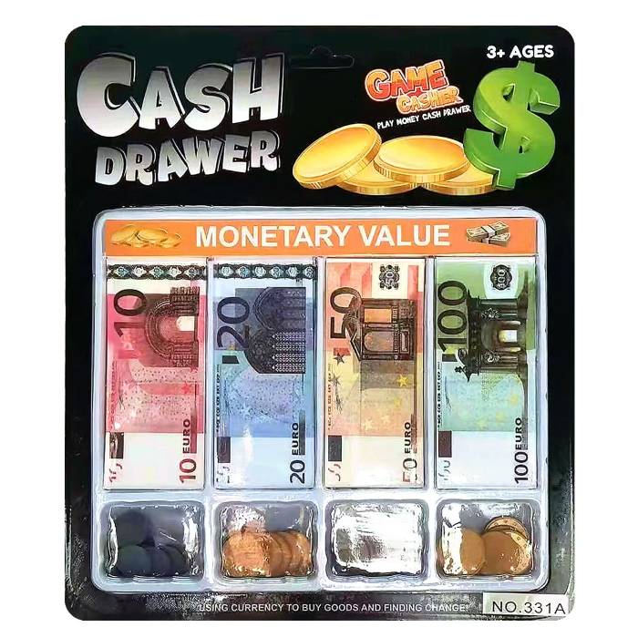 71-3643 Συρτάρι Ταμειακής Μηχανής με Euro 24x28x2cm χονδρική, Παιχνίδια χονδρική