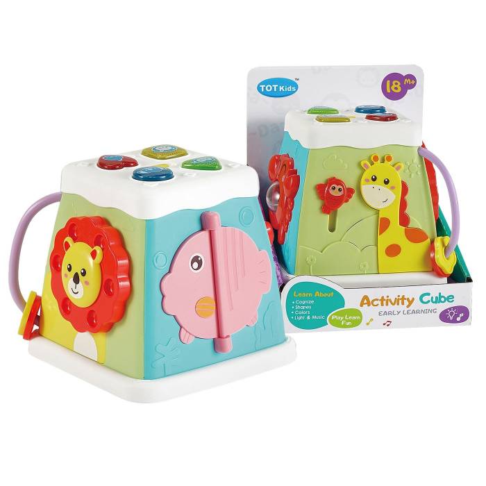 74-1117 Βρεφικός Κύβος Δραστηριοτήτων Μπαταρίας 15x18x14cm χονδρική, Παιχνίδια χονδρική