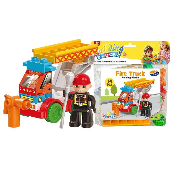 75-437 Τουβλάκια Πυροσβεστική 14 τεμ 19x22cm χονδρική, Παιχνίδια χονδρική