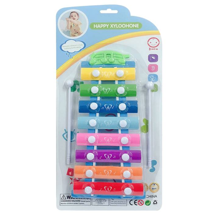 76-112 Ξυλόφωνο σε Καρτέλα 19x39x3cm χονδρική, Παιχνίδια χονδρική