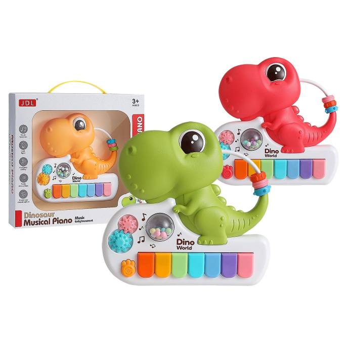 76-167 Πιάνο Αστείο Δεινοσαυράκι Μπαταρίας 26x25x5cm χονδρική, Παιχνίδια χονδρική