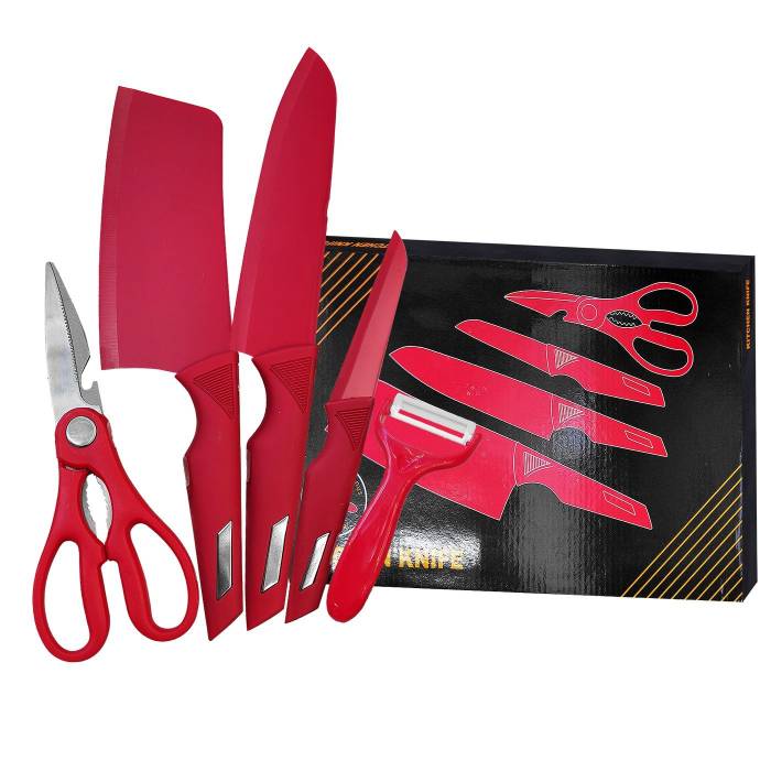 80-2164 Μαχαίρια με Ψαλίδι & Αποφλοιωτή Σετ Κουζίνας 35x23cm χονδρική, Είδη Σπιτιού χονδρική