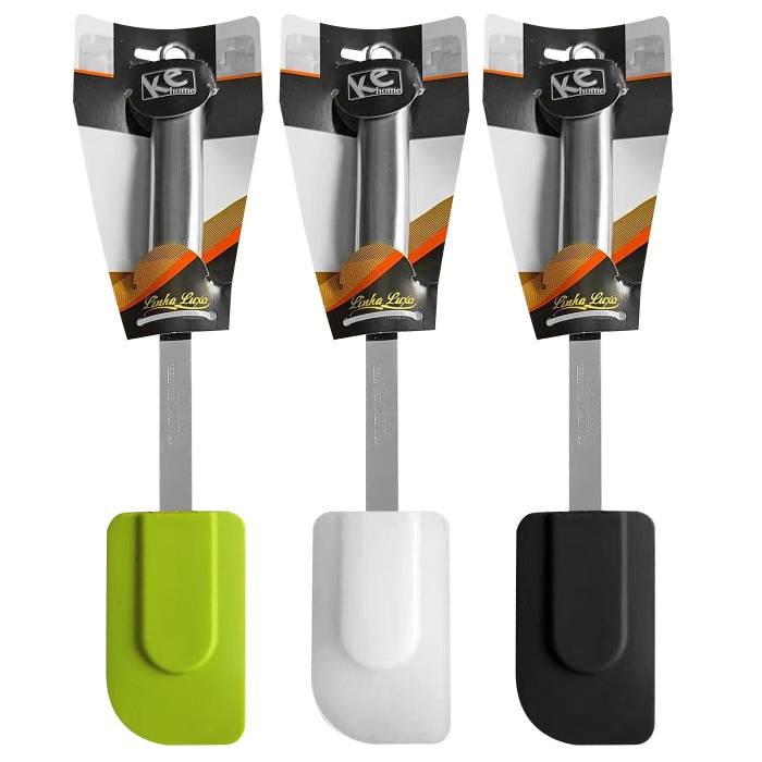 81-1153 Σπάτουλα Σιλικόνης με Ανοξείδωτη Λαβή 28x5cm χονδρική, Είδη Σπιτιού χονδρική