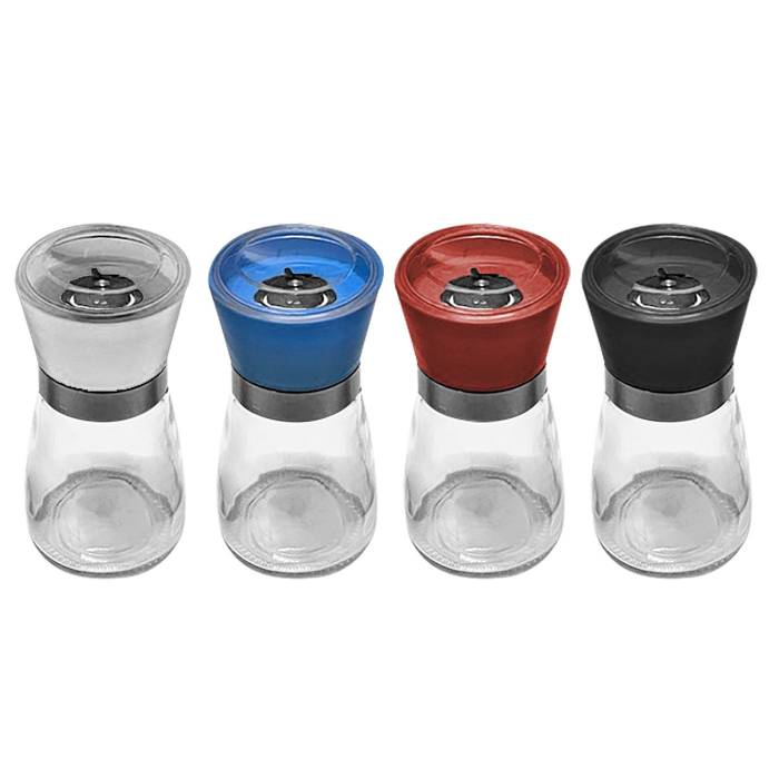 81-676 Μύλος για Αλάτι-Πιπέρι Γυαλί-Inox 13x6,5cm χονδρική, Είδη Σπιτιού χονδρική