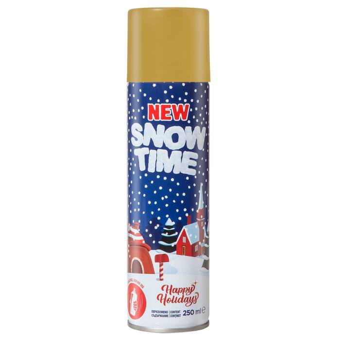 93-126 Χιόνι Σπρέυ Χρυσό 250ml χονδρική, Χριστουγεννιάτικα χονδρική