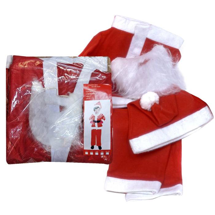 93-1773 Στολή Άγιος Βασίλης Προεφηβική No:10-13 Ετών Y:140cm χονδρική, Χριστουγεννιάτικα χονδρική