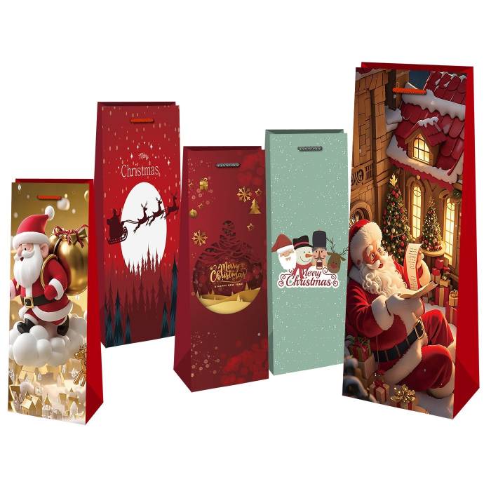 93-1810 Τσάντα Ποτών Χριστουγέννων 35,5x11x8cm χονδρική, Χριστουγεννιάτικα χονδρική