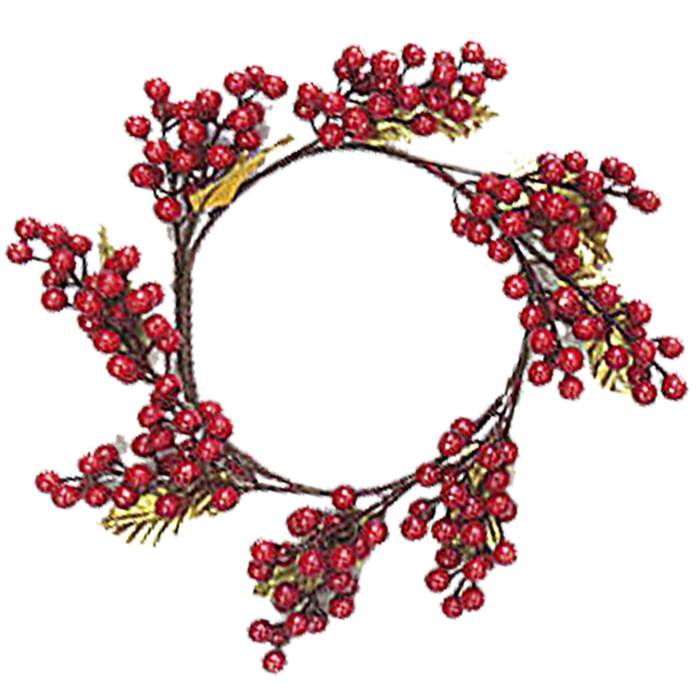 93-2550 Στεφάνι με γκι φ45 45cm χονδρική, Χριστουγεννιάτικα χονδρική