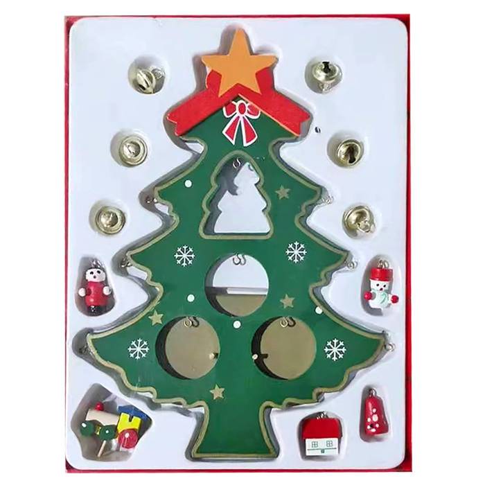 93-2678 Δέντρο-Ξύλινα Στολίδια σετ=12 τεμ 22x18cm χονδρική, Χριστουγεννιάτικα χονδρική