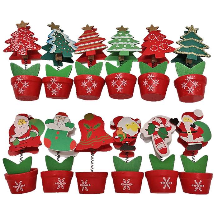 93-2679 Γλαστράκι με Μανταλάκι για Κάρτα  χονδρική, Χριστουγεννιάτικα χονδρική