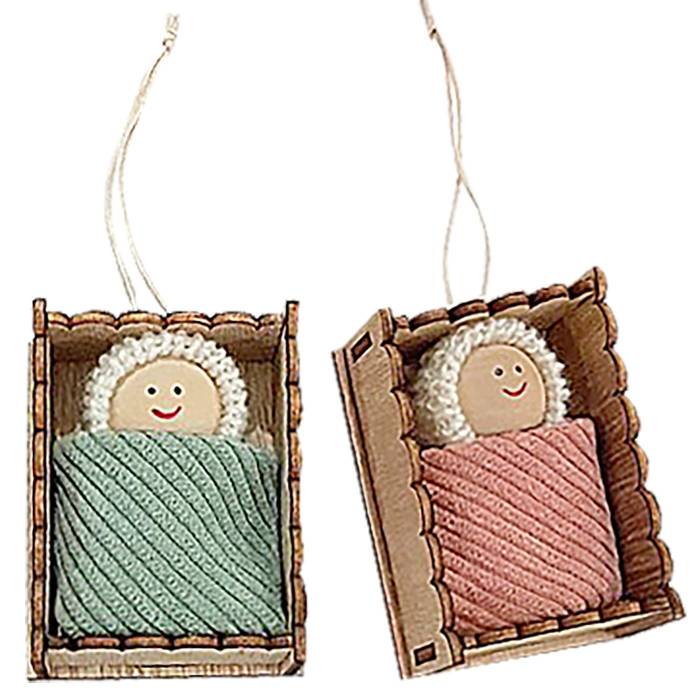 93-3160 Στολίδι Κρεμαστό Θείο Βρέφος 7x5,5cm χονδρική, Χριστουγεννιάτικα χονδρική