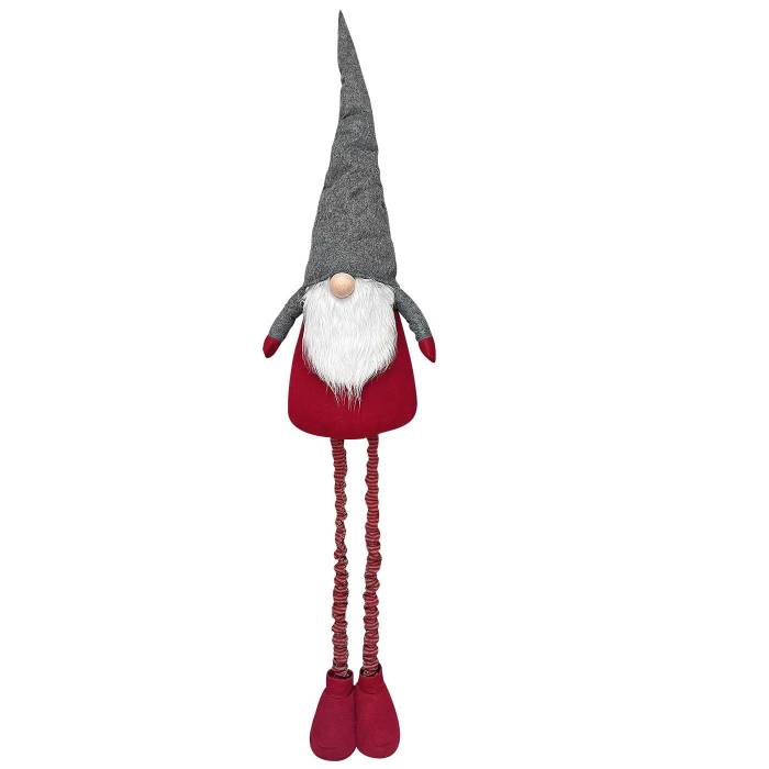 93-3303 Άγιος Νάνος Γίγας με Γκρι Σκούφο 180cm χονδρική, Χριστουγεννιάτικα χονδρική