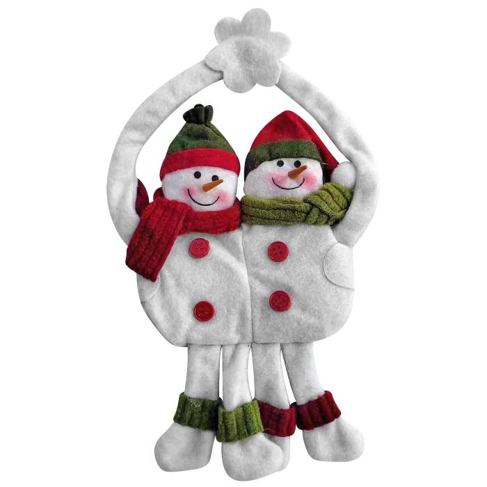 93-3412 Στολίδι Κρεμαστό Χιονάνθρωποι 25x15cm χονδρική, Χριστουγεννιάτικα χονδρική