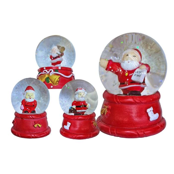 93-3688 Χιονόμπαλα Άγιος ø6,5cm ø6,5x9cm χονδρική, Χριστουγεννιάτικα χονδρική