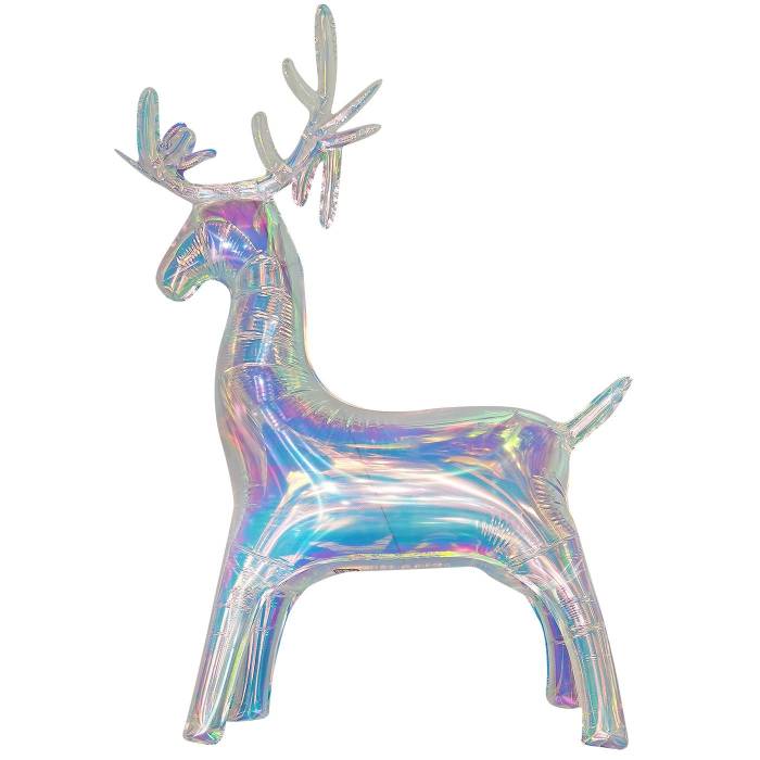 93-3720 Φουσκωτός Τάρανδος Ιριδίζον 88x58cm χονδρική, Χριστουγεννιάτικα χονδρική