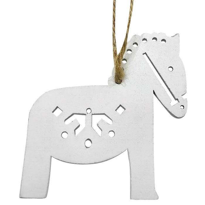 93-3721 Στολίδι Ξύλινο Αλογάκι 7cm χονδρική, Χριστουγεννιάτικα χονδρική