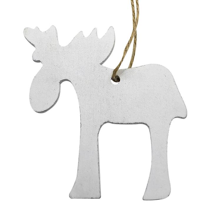 93-3723 Στολίδι Ξύλινο Τάρανδος 7cm χονδρική, Χριστουγεννιάτικα χονδρική