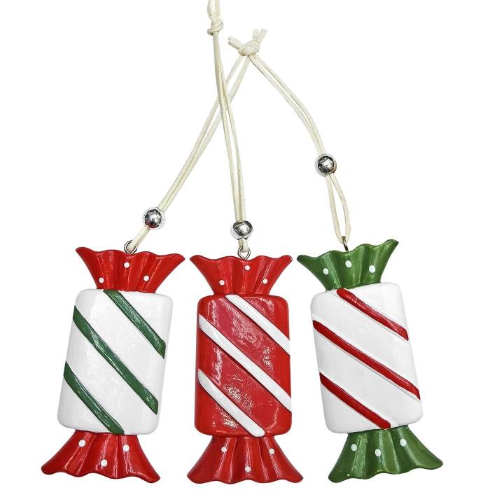 93-3731 Στολίδι Polyresin Καραμελίτσα 8cm χονδρική, Χριστουγεννιάτικα χονδρική