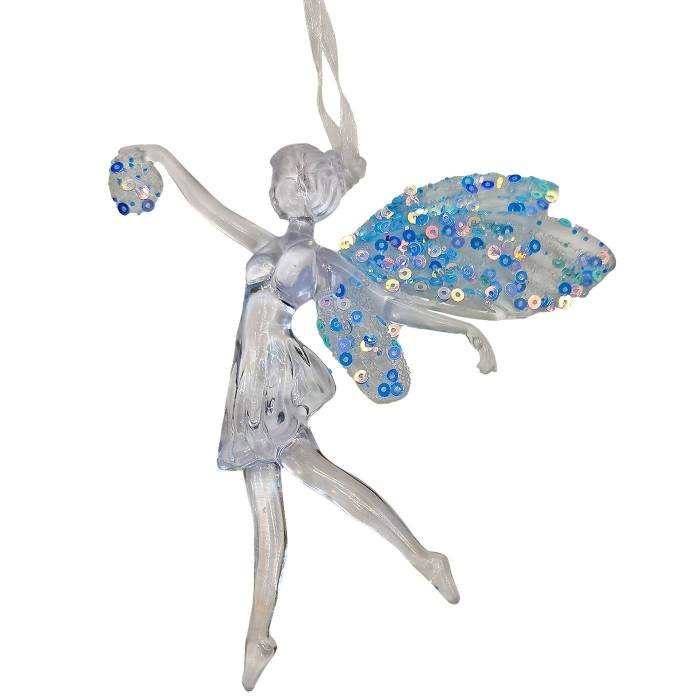 93-3758 Στολίδι Ακρυλικό Νεράιδα 12x11cm χονδρική, Χριστουγεννιάτικα χονδρική
