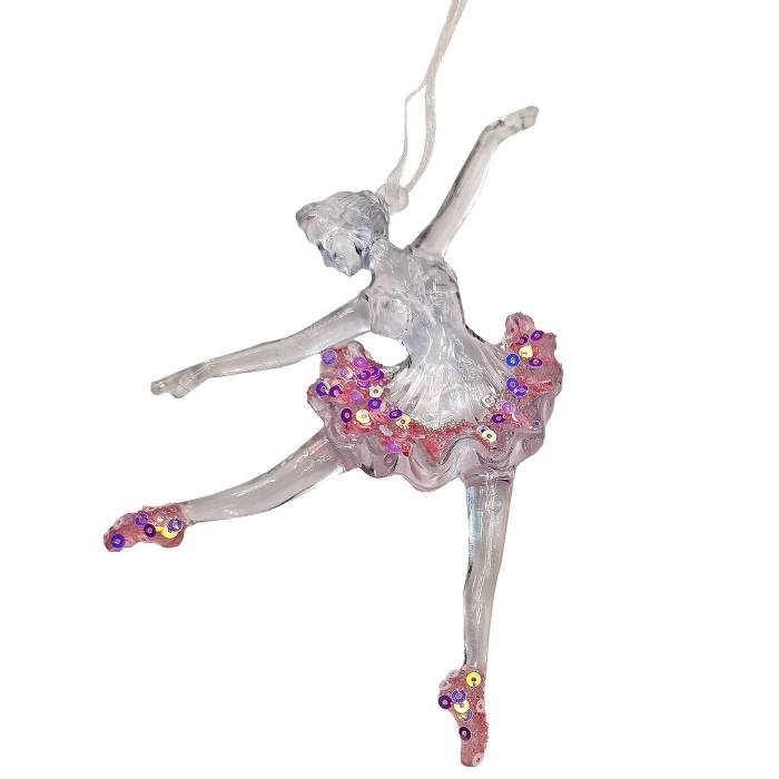 93-3759 Στολίδι Ακρυλικό Μπαλαρίνα 15x11cm χονδρική, Χριστουγεννιάτικα χονδρική