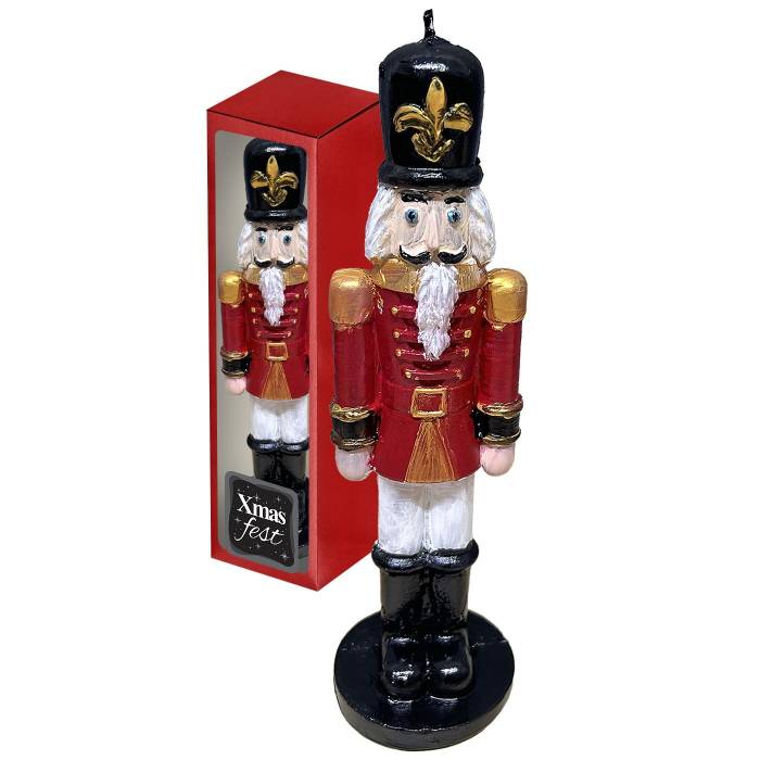 93-3824 Κερί Καρυοθραύστης Χριστουγέννων 20x7cm χονδρική, Χριστουγεννιάτικα χονδρική