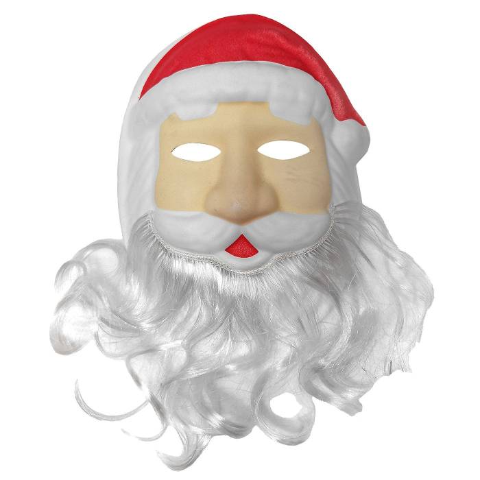 93-3842 Μάσκα Άγιος Βασίλης με Μούσι  χονδρική, Χριστουγεννιάτικα χονδρική
