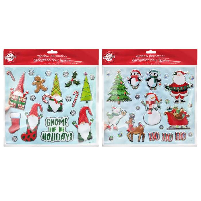 93-3971 Αυτοκόλλητα 3D Χριστουγεννιάτικα 29x25cm χονδρική, Χριστουγεννιάτικα χονδρική