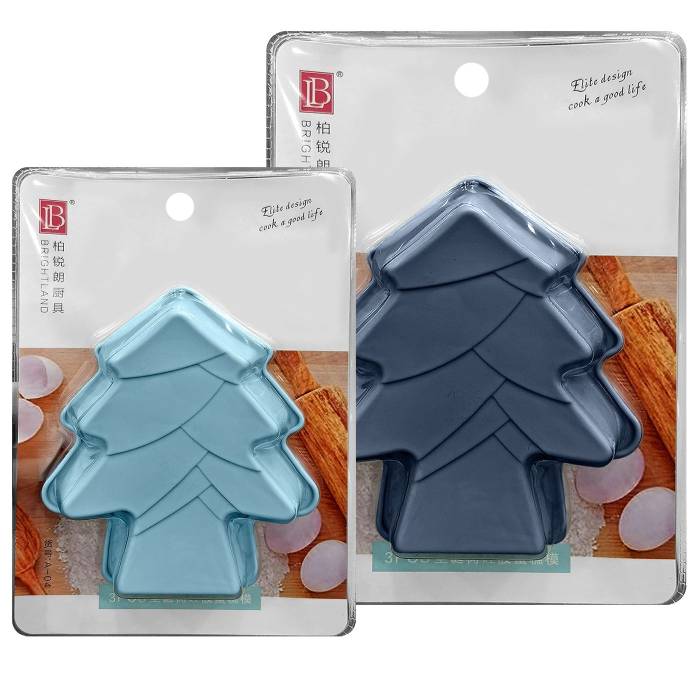 93-3972 Φόρμες Ζαχαροπλαστικής Δέντρα Σετ=3 τεμ 14x12cm χονδρική, Χριστουγεννιάτικα χονδρική